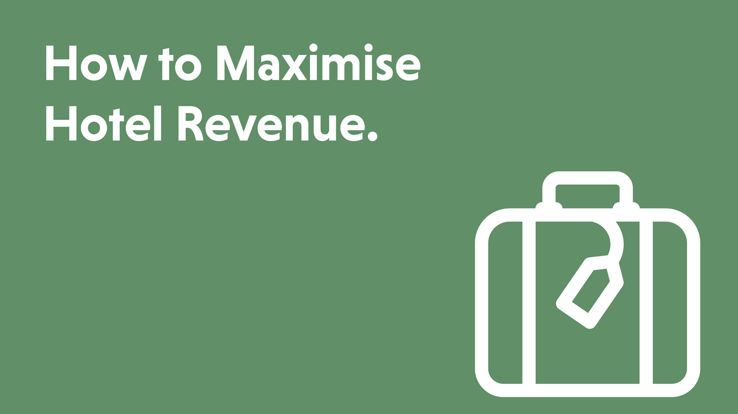 Blog cover artwork showing the title How to Maximise Hotel Revenue